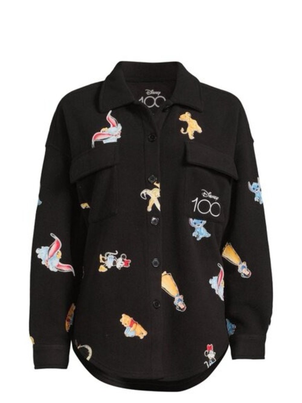 Disney Black Embroidered Character Blazer Jacket